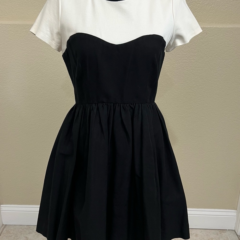 Kate Spade Black and White Mini Dress (lands right at the knee or just above)